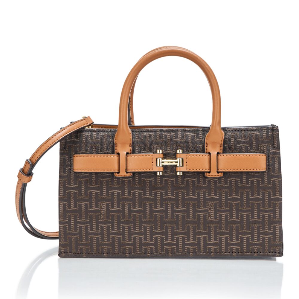 8635 H HALSTON Handbags Crossbody, Brown/Oak, One Size